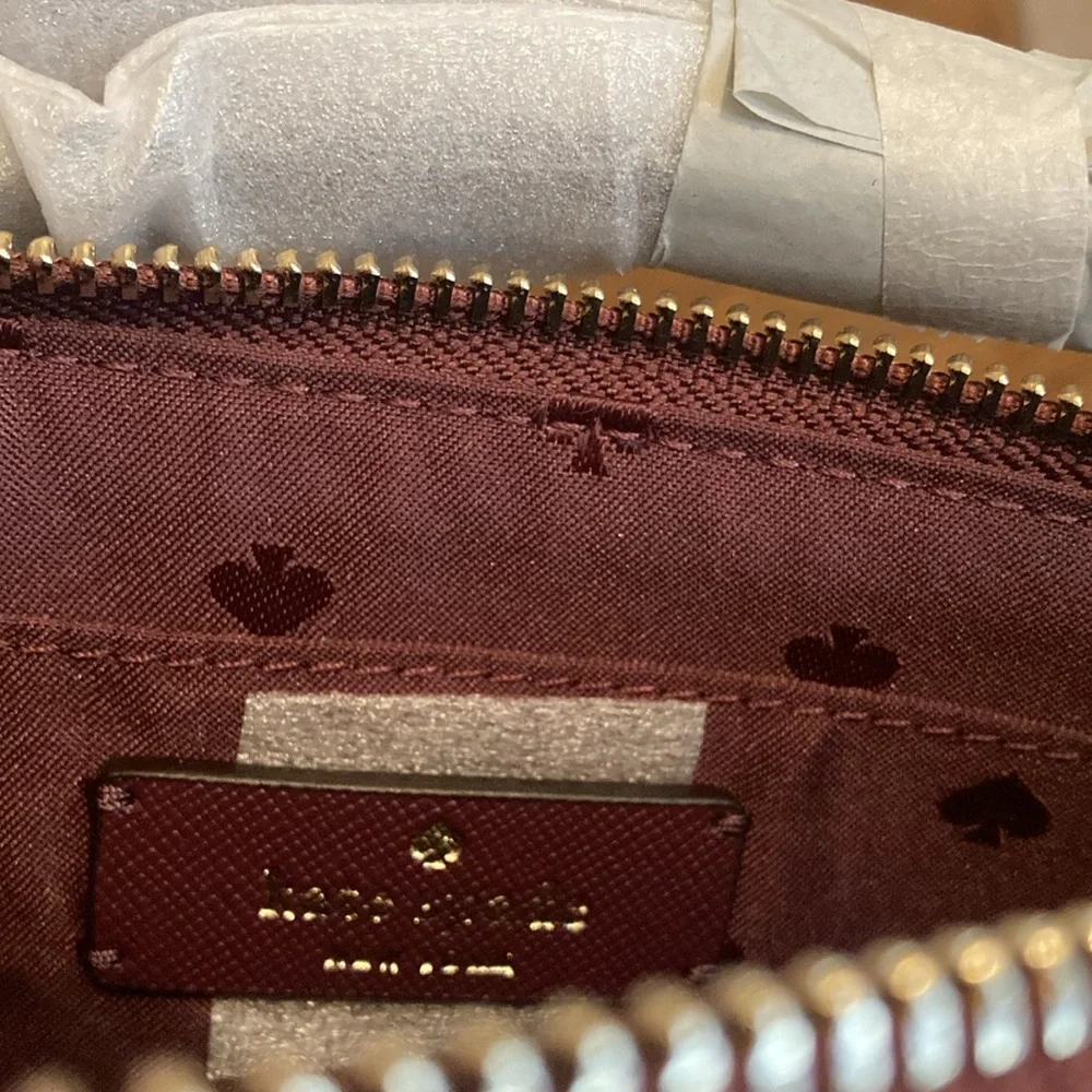 kate spade flash glitter cherrywood crossbody bag NWT
